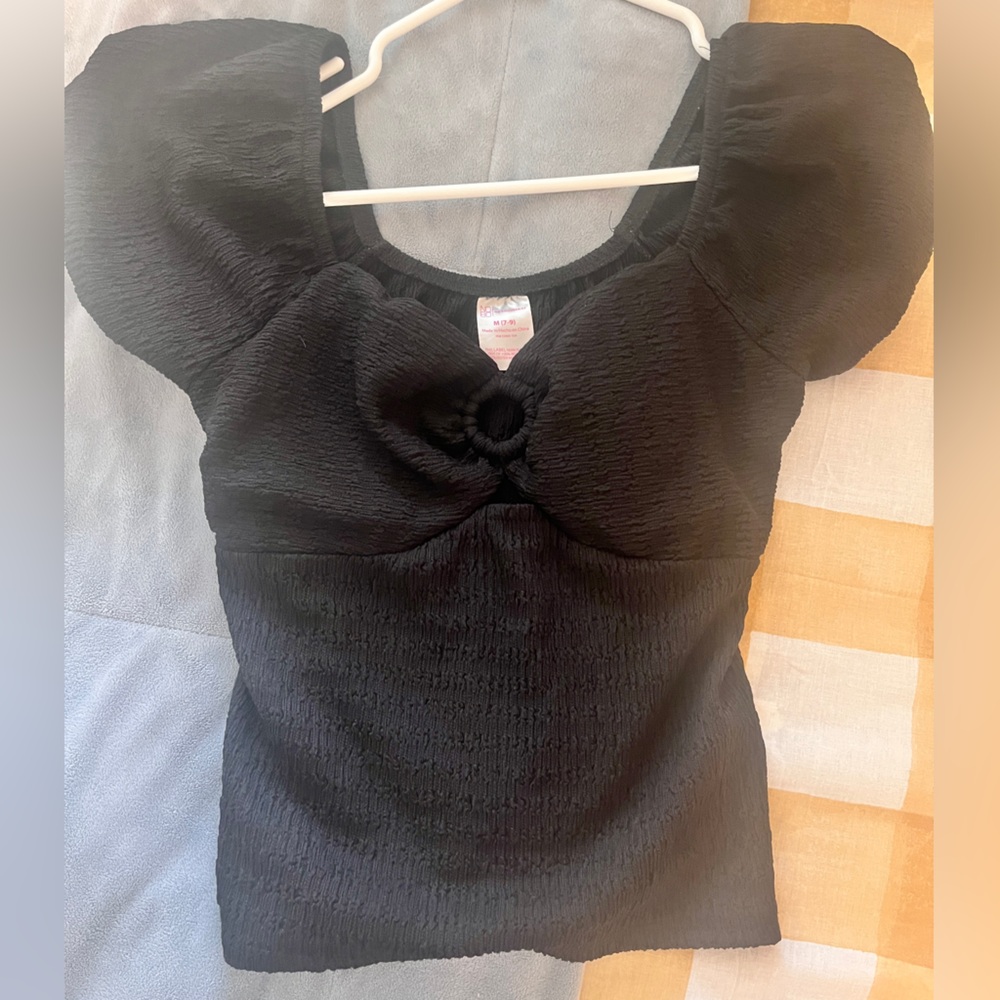 Top and skirt combo jet black S/M